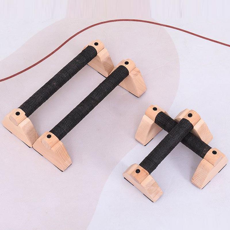 Outdoor Sport Bar - Wood Calisthenics Bar Solid Wood Parallettes