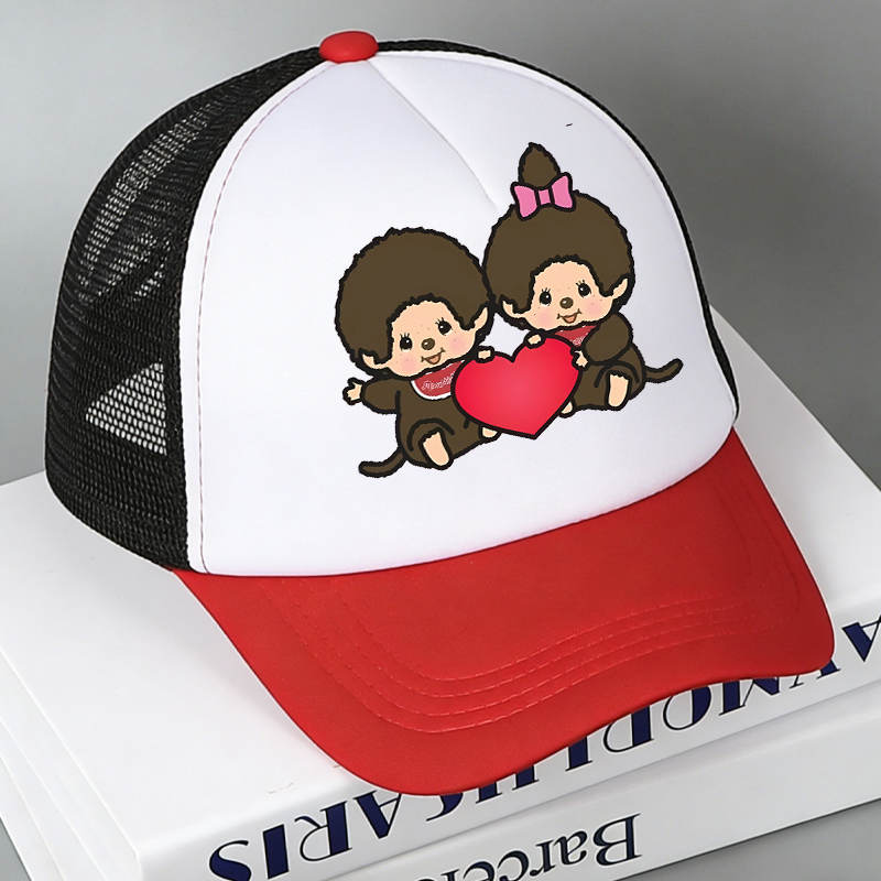Outdoor Sports Accessories - Monchhichi Mesh Baseball Caps Cartoon Figures
