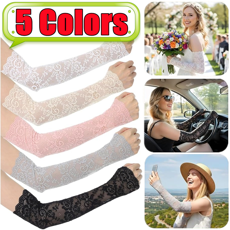 Outdoor Sport Gloves - New 1Pair Sexy Lace Hollow-Out Fingerless