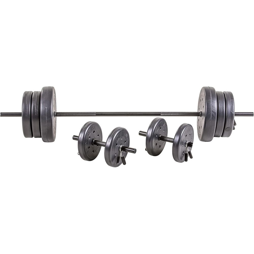 Outdoor Sport Bar - 105 Pound Adjustable Weight Set with