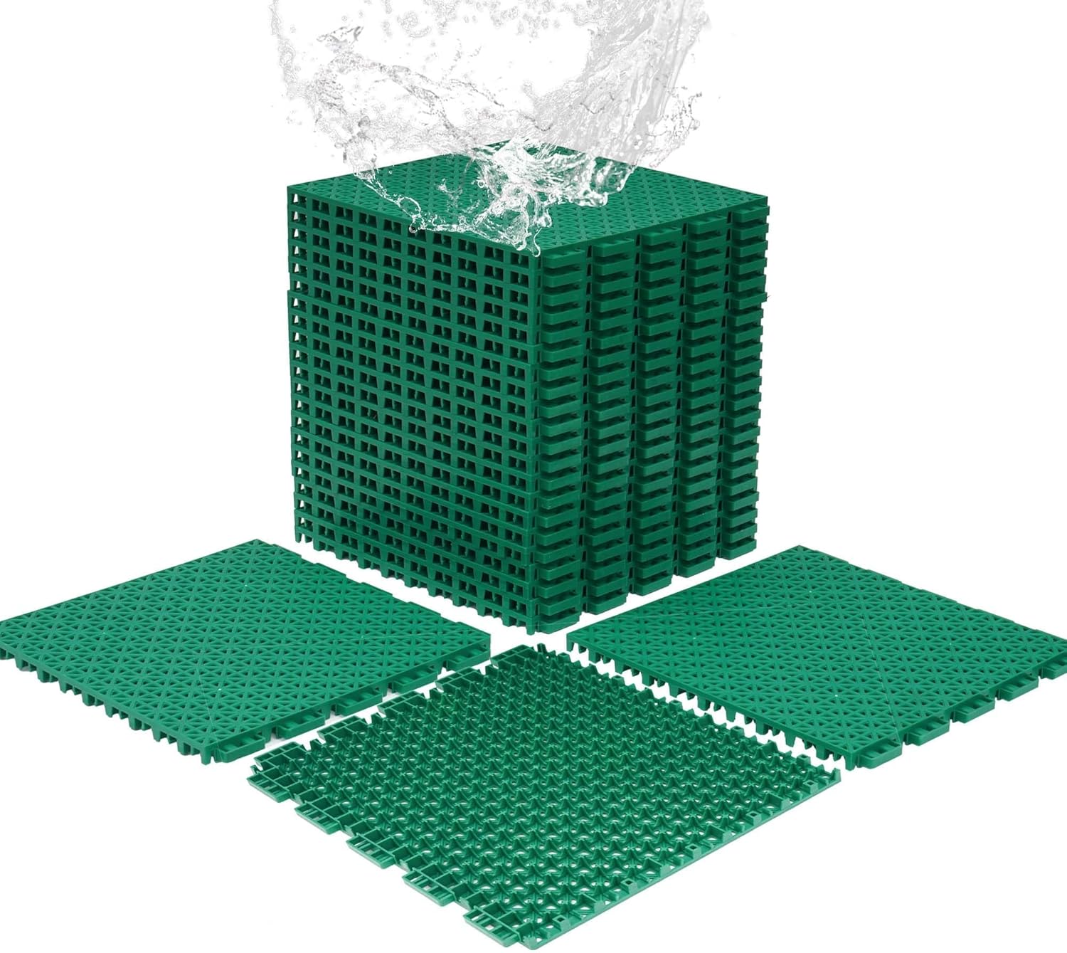 Outdoor Sport Floor Tiles - jxgzyy 24 PCS Basketball Court Tiles,
