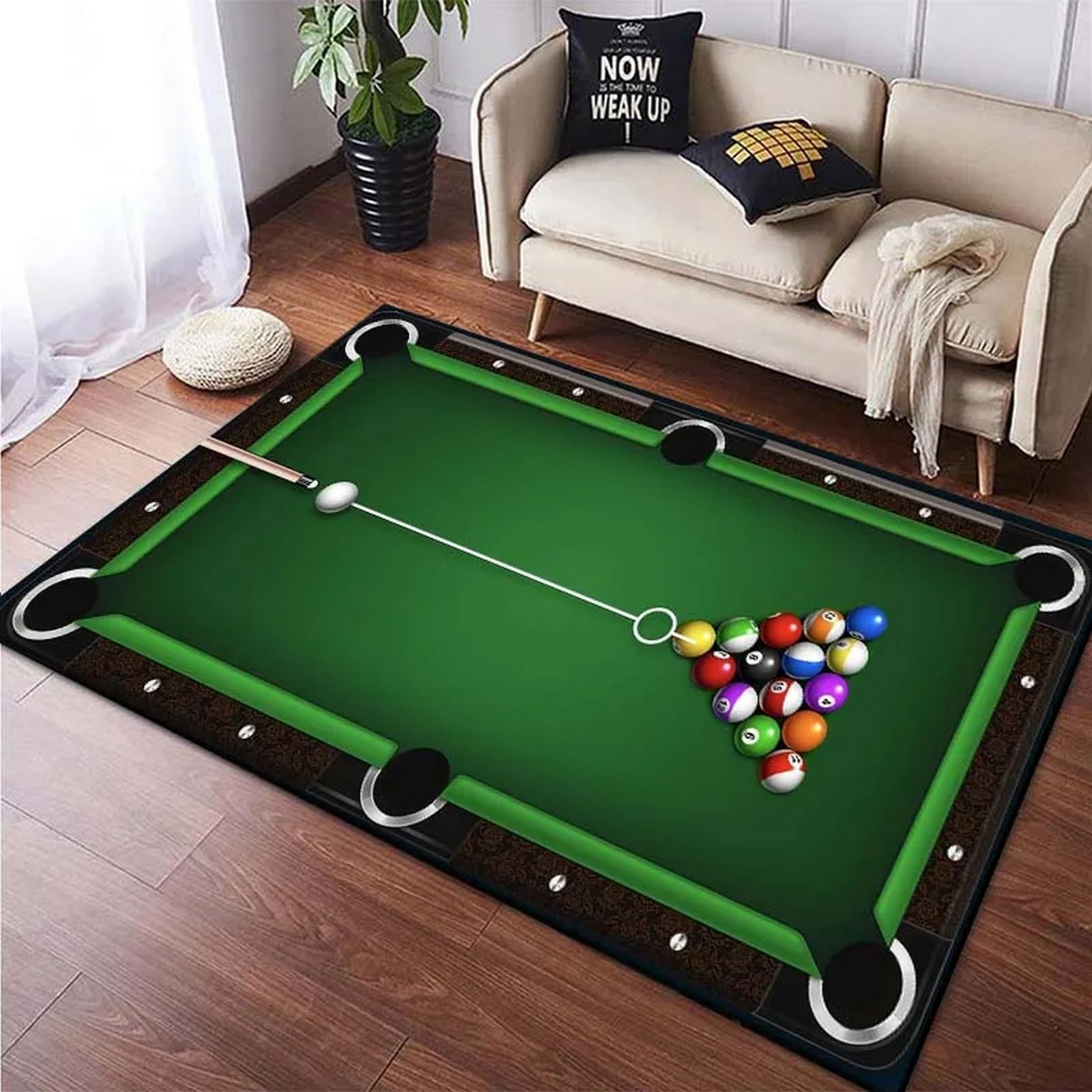Billiards Area Rug, Ball Game  - Outdoor Sport Area avis et prix