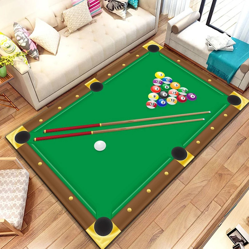 Billiards Area Rug, Ball Game  - Outdoor Sport Area avis et prix