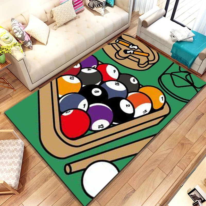 Billiards Area Rug, Ball Game  - Outdoor Sport Area avis et prix