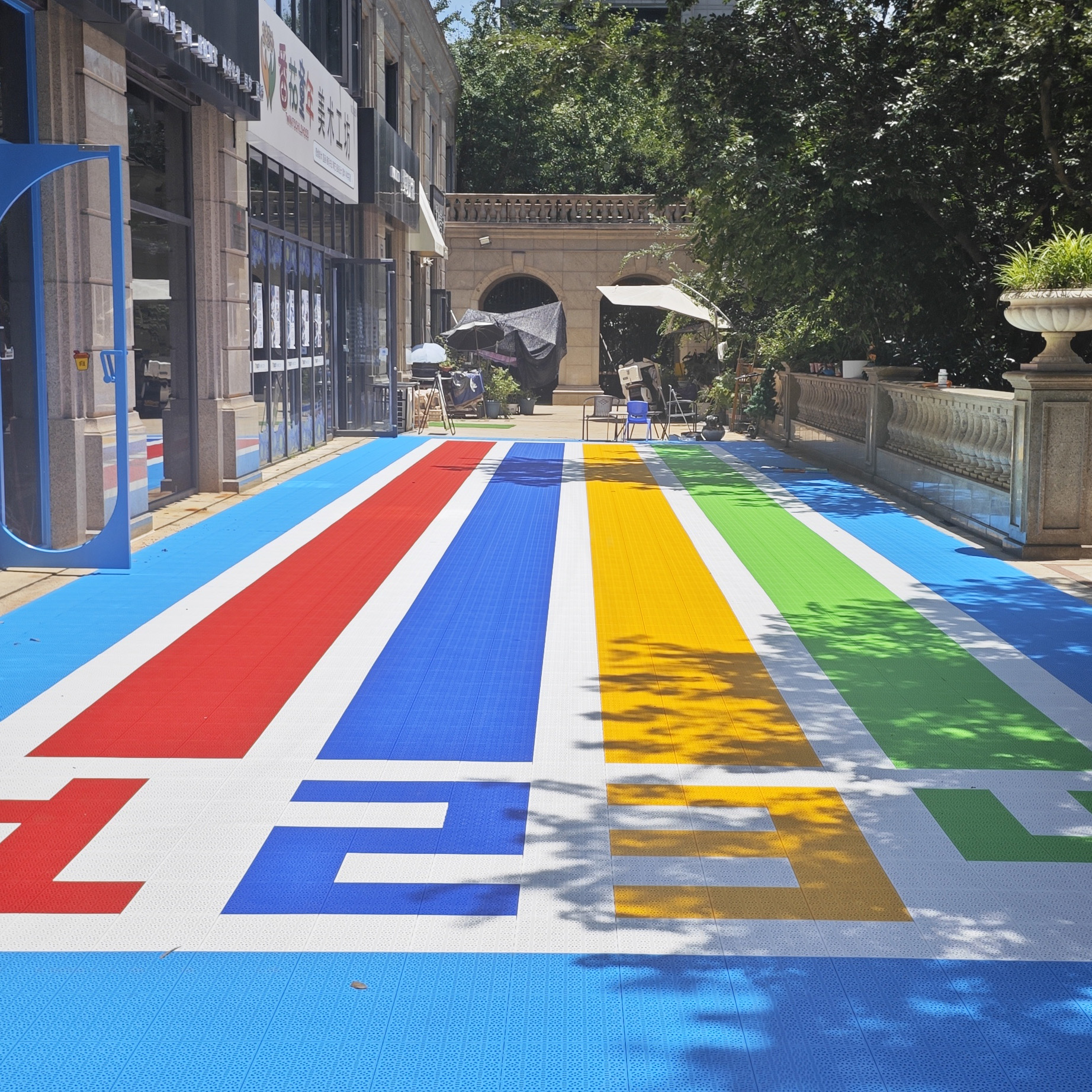 Modern Outdoor Sport Court Til - Outdoor Sport Floor Tiles avis et prix