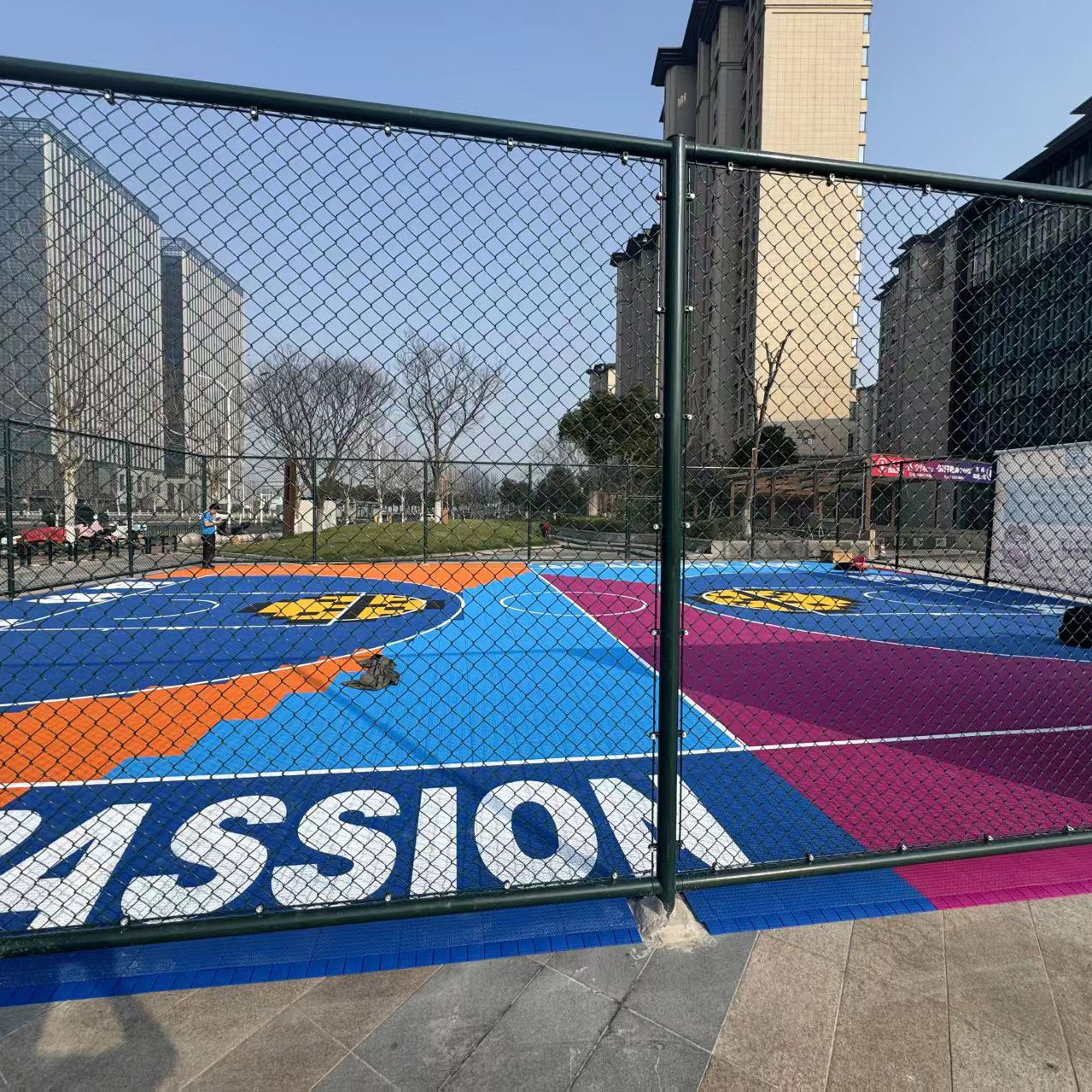 Modern Outdoor Sport Court Til - Outdoor Sport Floor Tiles avis et prix
