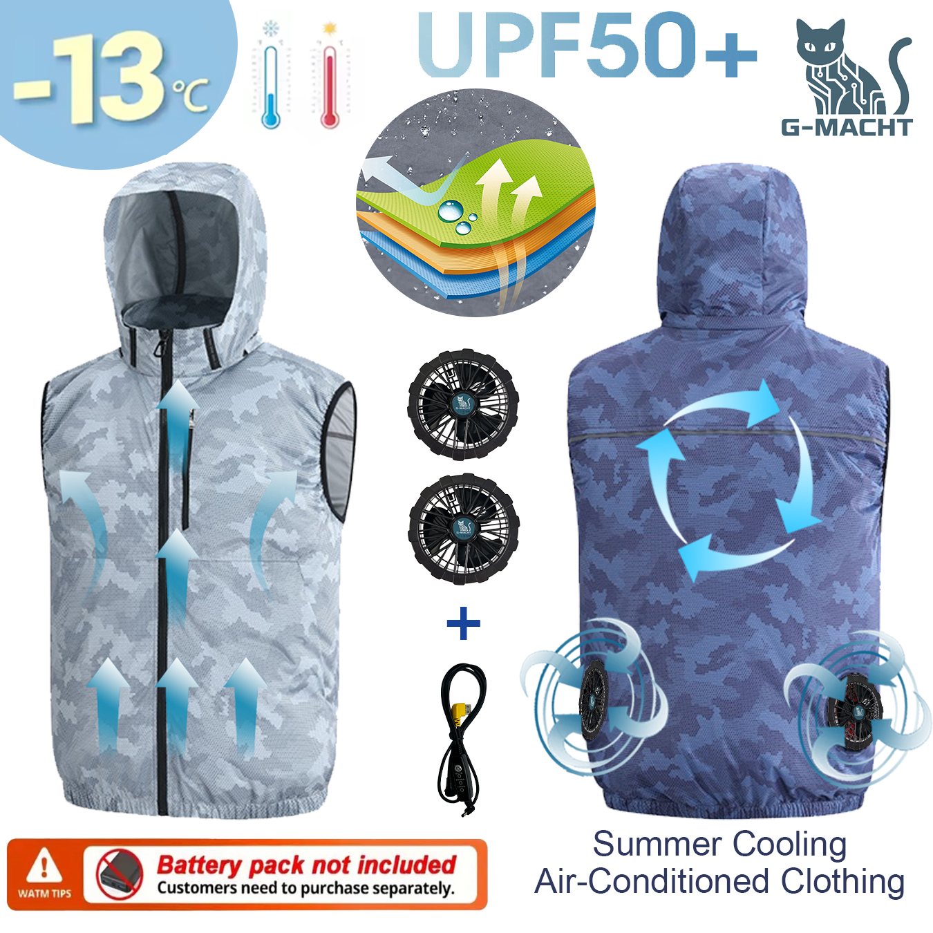 Summer Sport 12V/5V Fan Air Co - Outdoor Sport Jacket Brand avis et prix