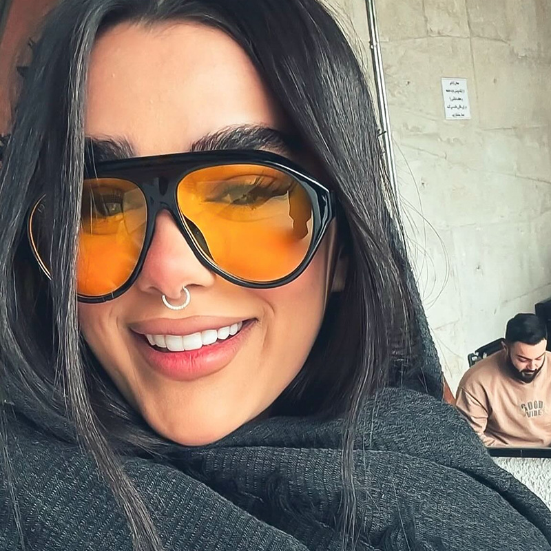 Fashion Oversized Pilot Sungla - Outdoor Sport Glasses avis et prix