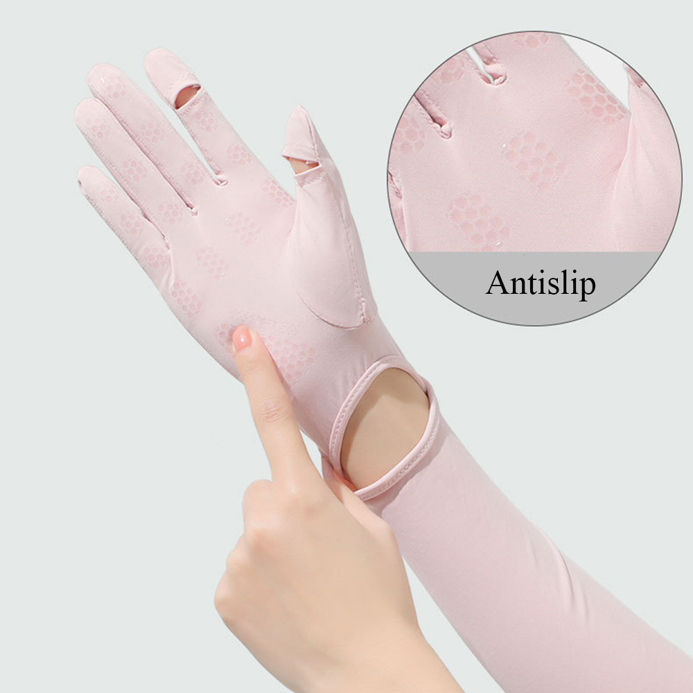 Ice Silk Sunscreen Sleeve Wome - Outdoor Sport Gloves avis et prix
