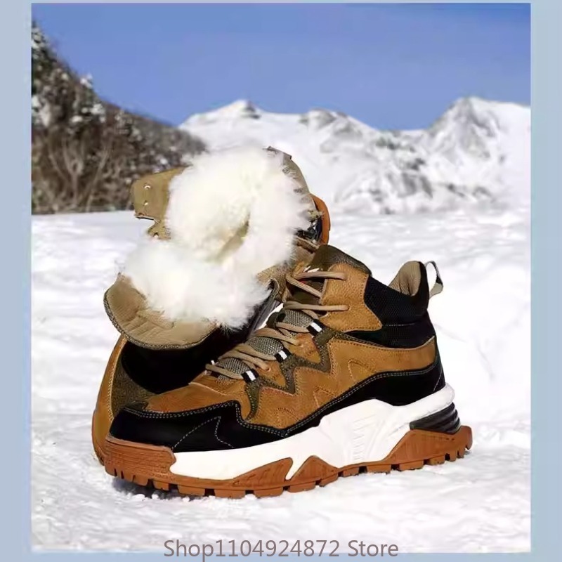 Winter Warm Wool Cotton Shoes  - Outdoor Sport With Sticks avis et prix