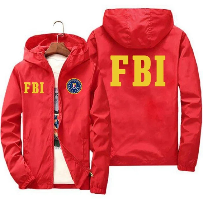 New Men's FBI Printed Outdoor  - Outdoor Sport Jacket Brand avis et prix