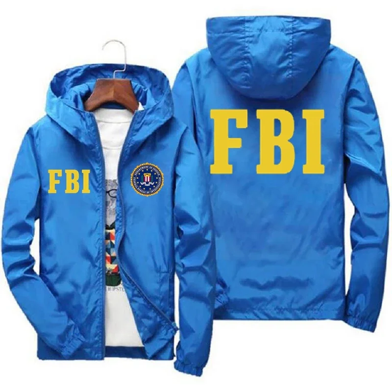 New Men's FBI Printed Outdoor  - Outdoor Sport Jacket Brand avis et prix