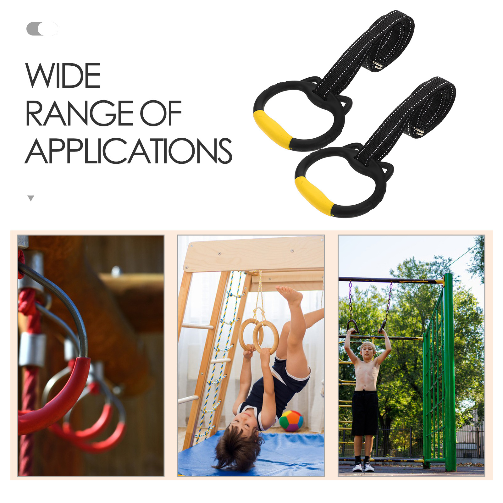 1 set 1 Set Gymnastics Rings F - Outdoor Sport Bar avis et prix