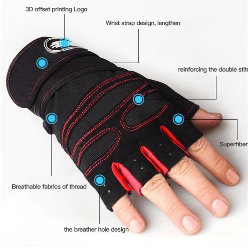Fitness Half Finger Gloves Men - Outdoor Sport Bar avis et prix
