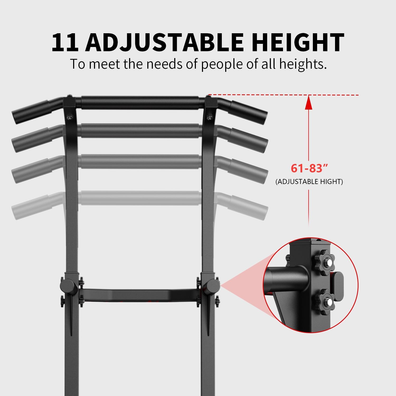 Adjustable Height Pull Up Bar  - Outdoor Sport Bar avis et prix