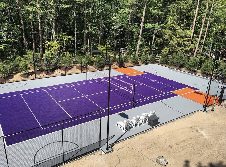 Eco-Friendly Plastic Custom Lo - Outdoor Sport Floor Tiles avis et prix