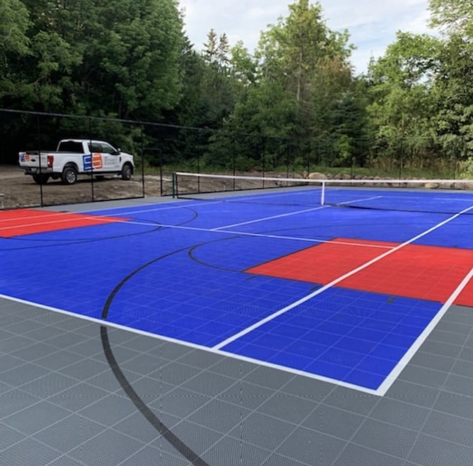 Eco-Friendly Plastic Custom Lo - Outdoor Sport Floor Tiles avis et prix
