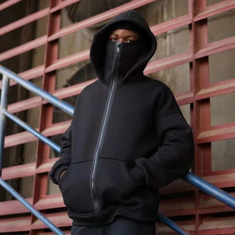 Balaclava Men Zip Hoodie Winte - Outdoor Sport Winter Jacket avis et prix