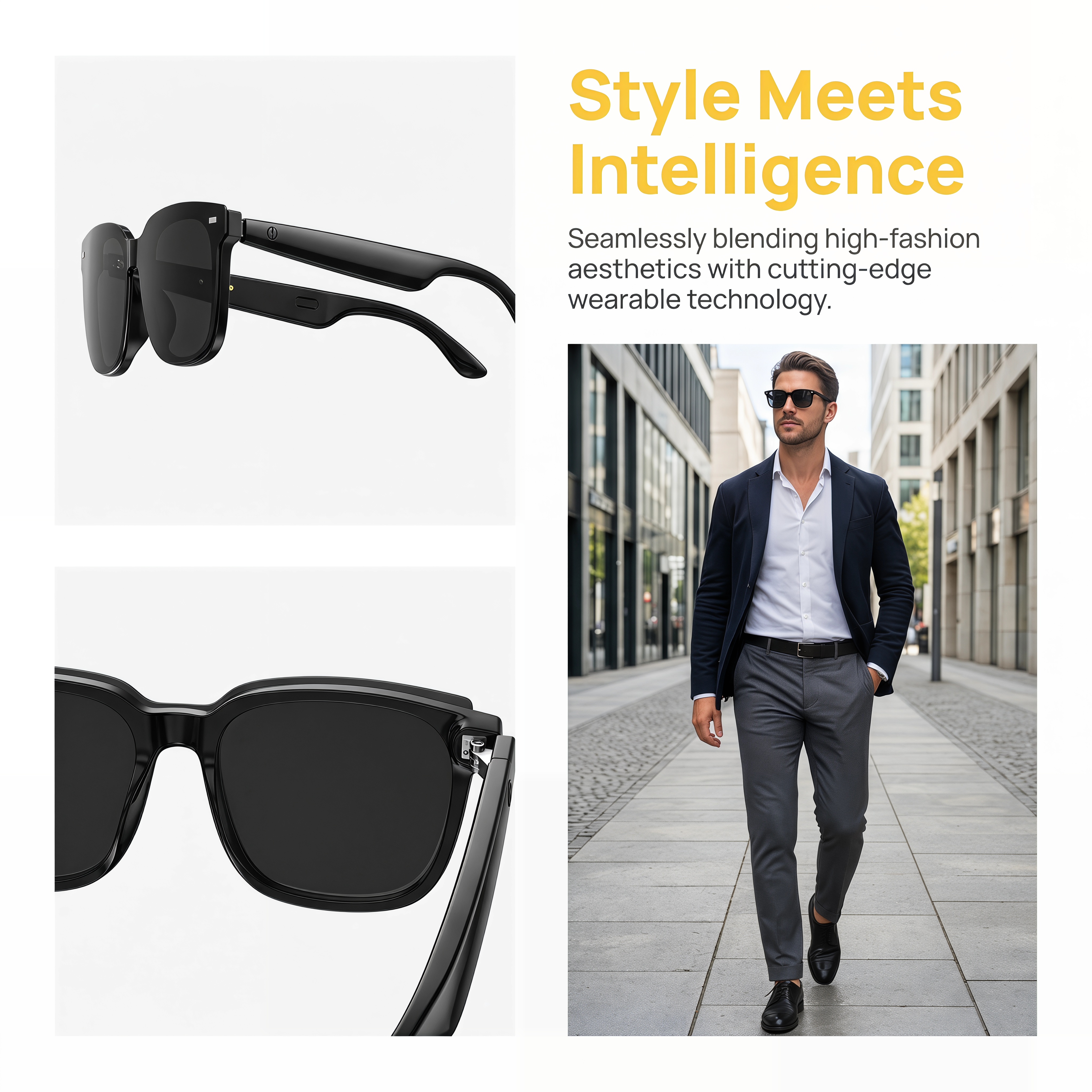 AI Open-Ear Bluetooth Glasses  - Outdoor Sport Glasses avis et prix