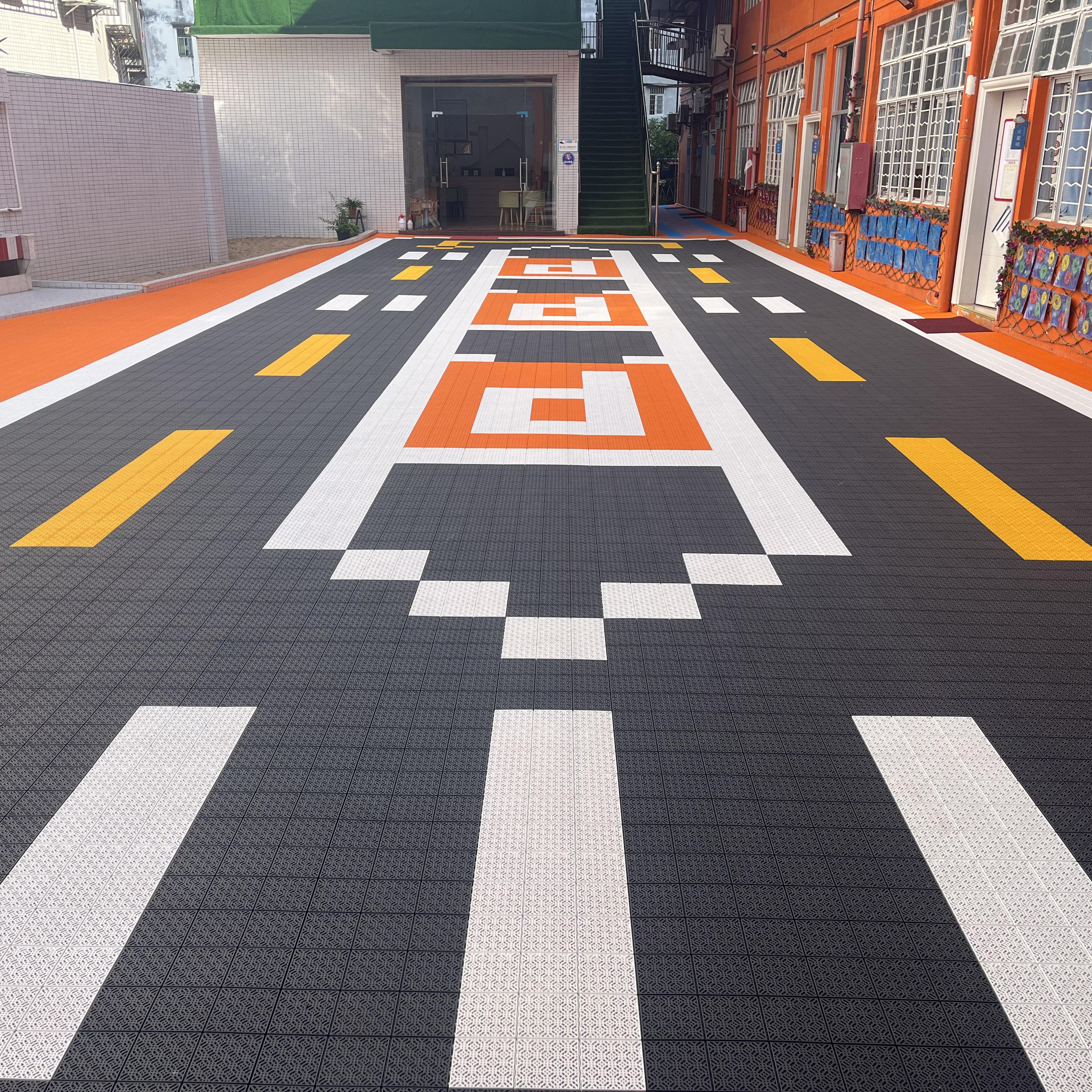 PP Plastic Custom Logo Outdoor - Outdoor Sport Floor Tiles avis et prix