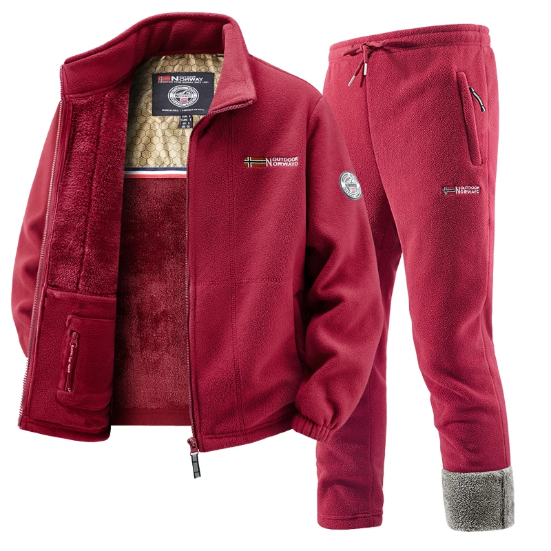 Mens Winter Fleece Tracksuit S - Outdoor Sport Winter Jacket avis et prix