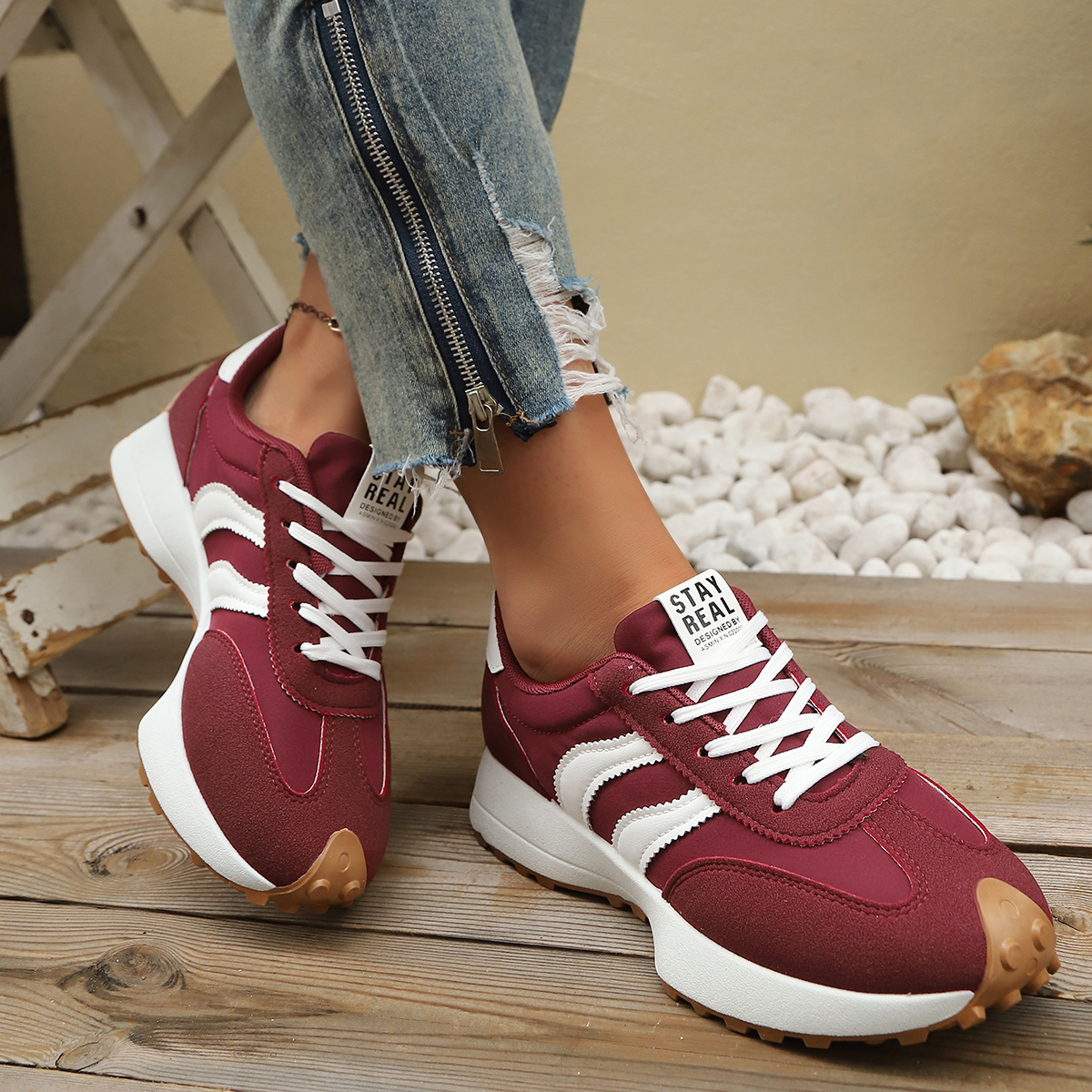 Women Sneakers Spring New Casu - Outdoor Sport With Sticks avis et prix