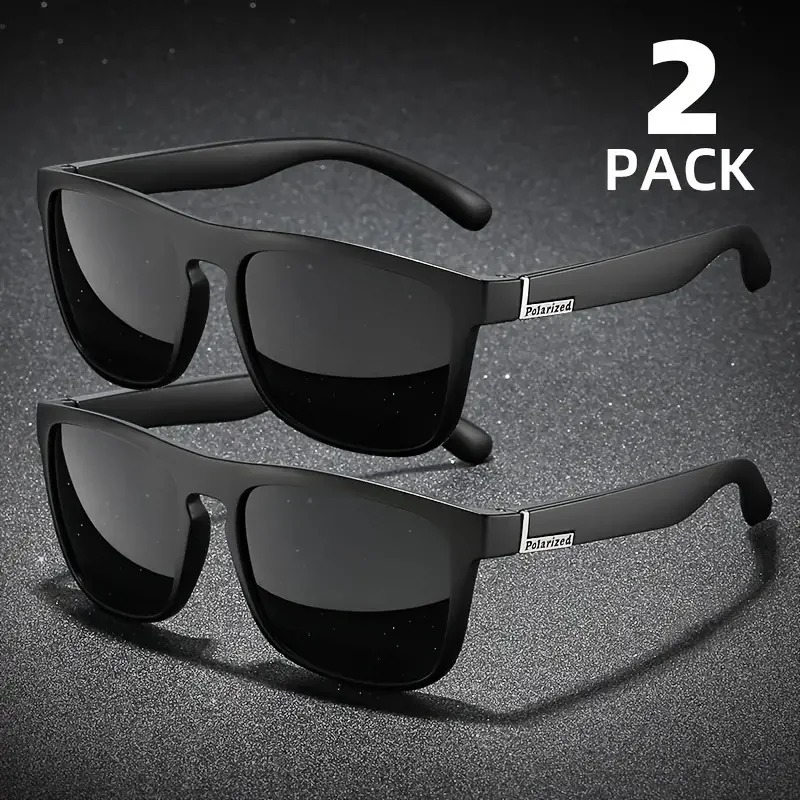 2PCS Fashion Square Sunglasses - Outdoor Sport Glasses avis et prix