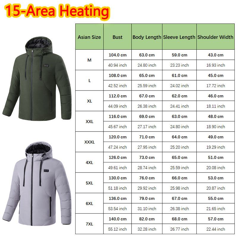 15 Area Heated Winter Hooded J - Outdoor Sport Area avis et prix
