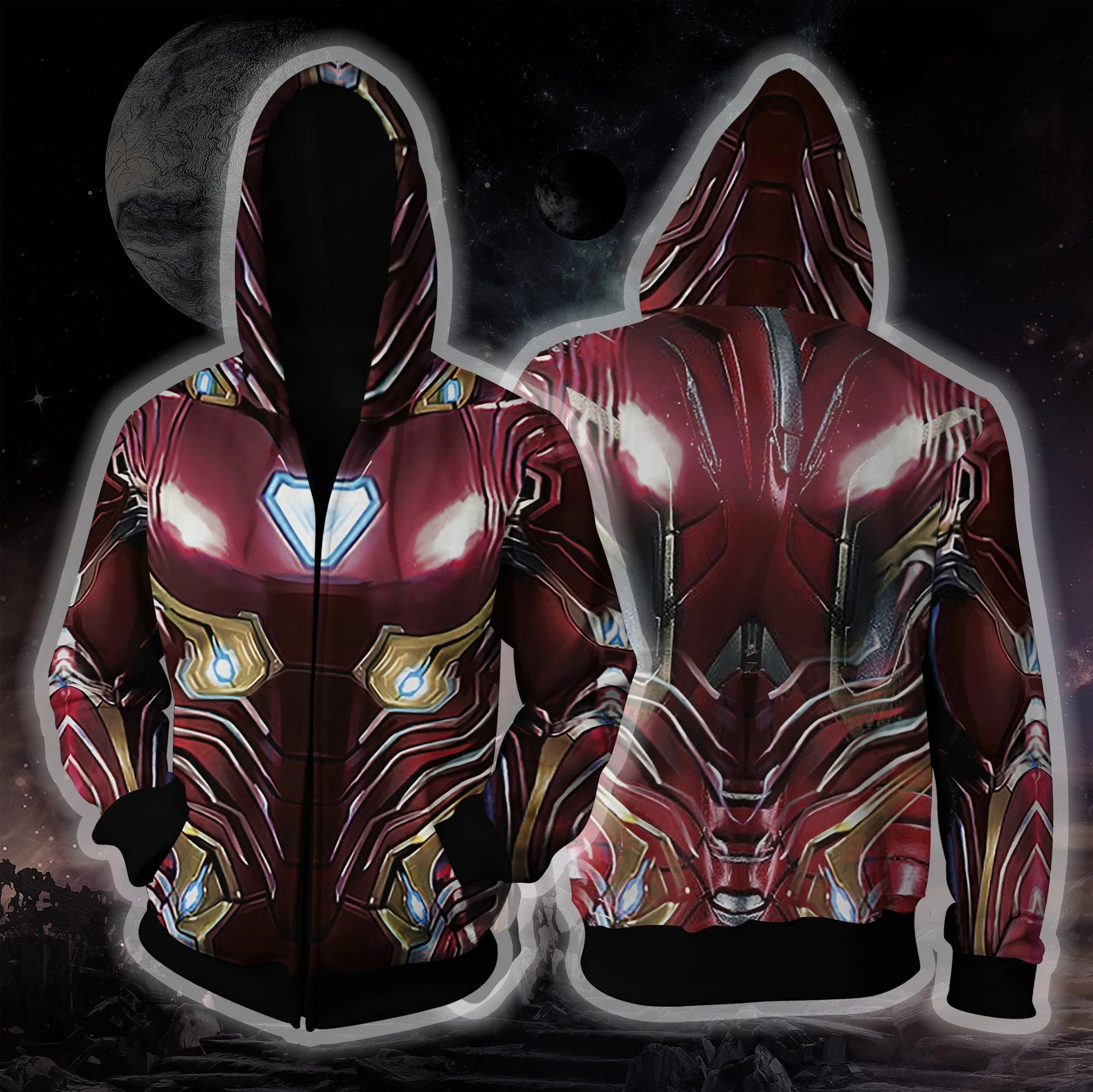 Marvel Iron Man 3D Role Playin - Outdoor Sport Winter Jacket avis et prix