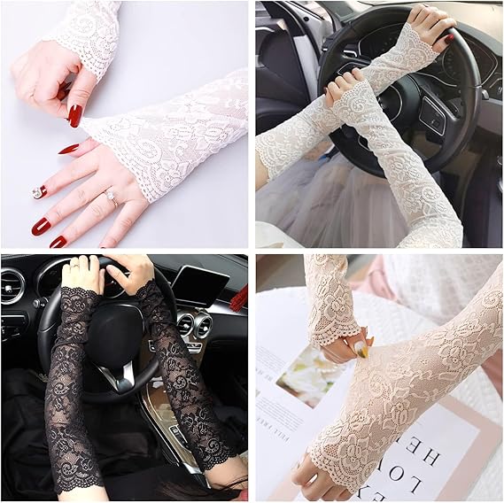 New 1Pair Sexy Lace Hollow-Out - Outdoor Sport Gloves avis et prix