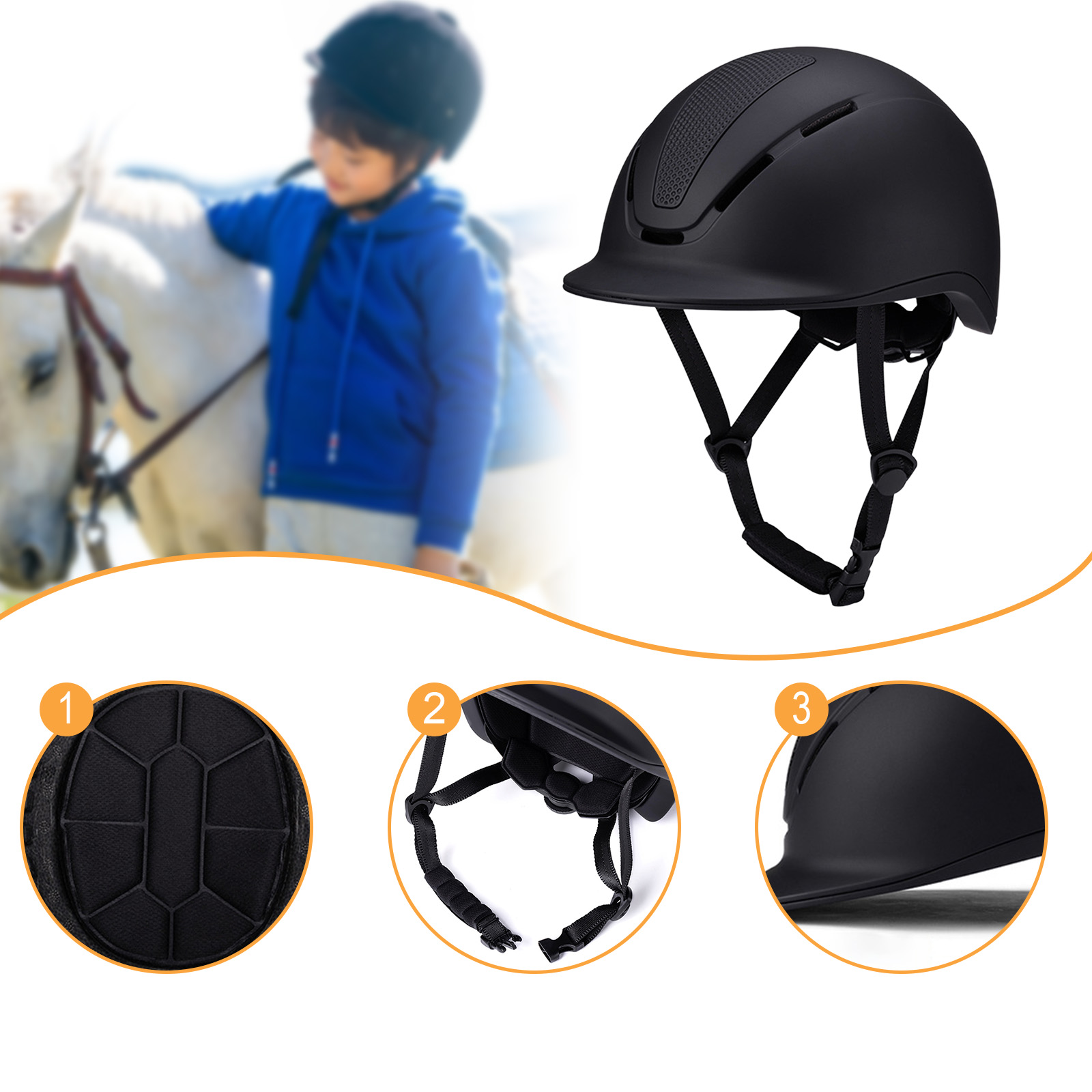 Adjustable Equestrian Helmet w - Equestrian Helmet avis et prix