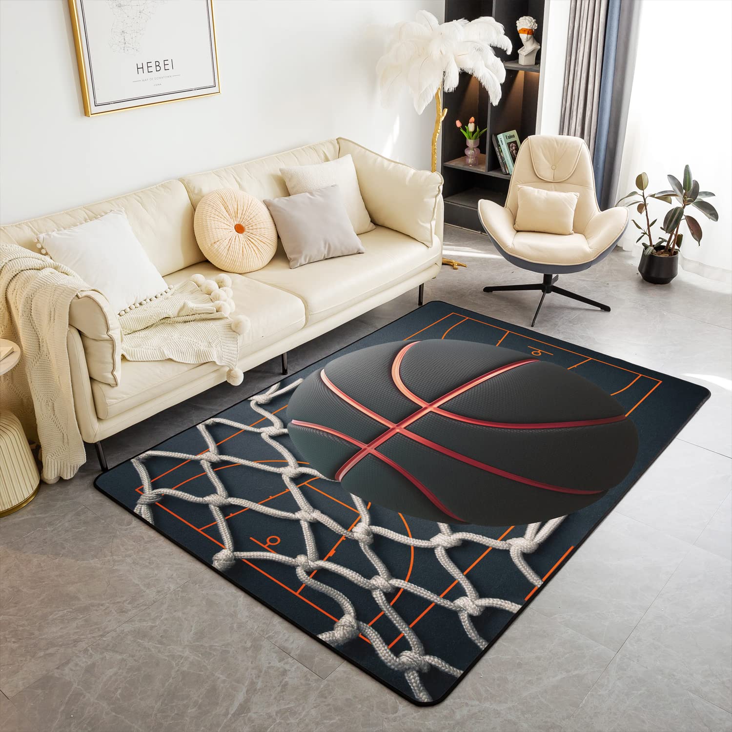 Basketball Carpet Dunk Graphic - Outdoor Sport Area avis et prix